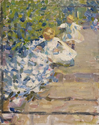 Sketch for Picking Flowers by Helen Galloway McNicoll